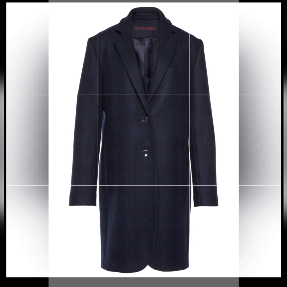 NWT Martin Grant Plaid coat